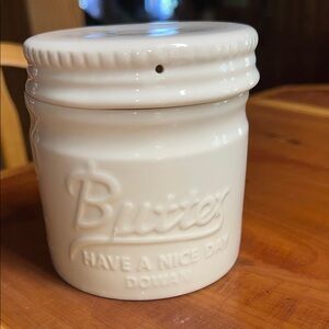 DOWAN Porcelain Butter Keeper Crock, French Ceramic Butter Dish with Lid, Butter